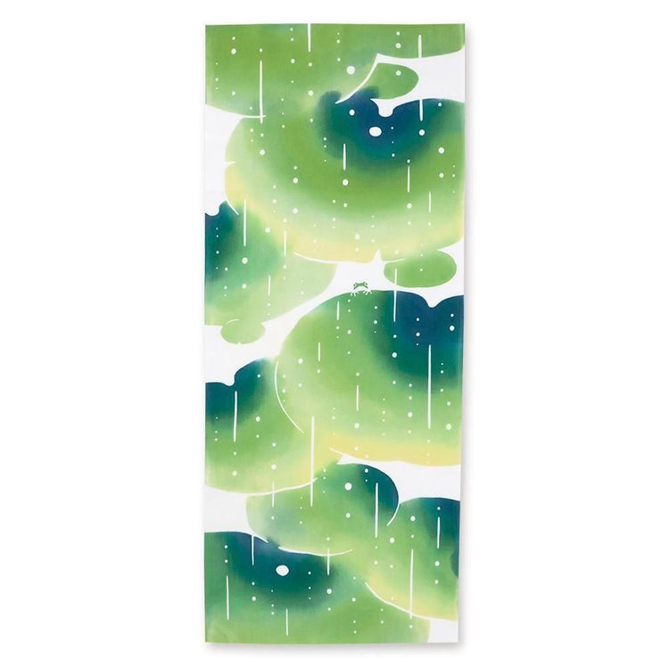 甘雨の蛙