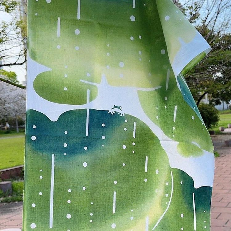 甘雨の蛙 2