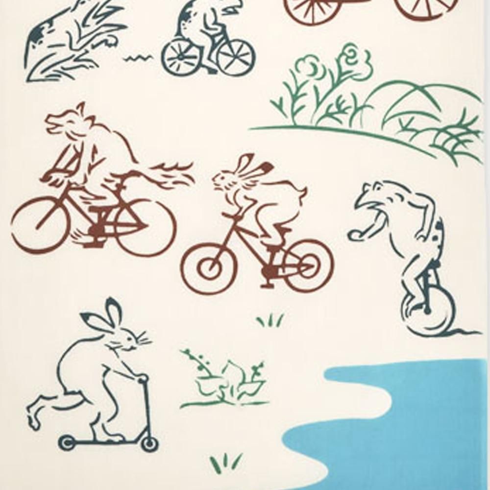 鳥獣戯画-自転車 4