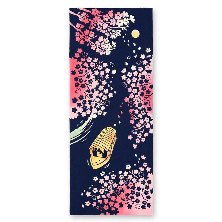 夜桜屋形船