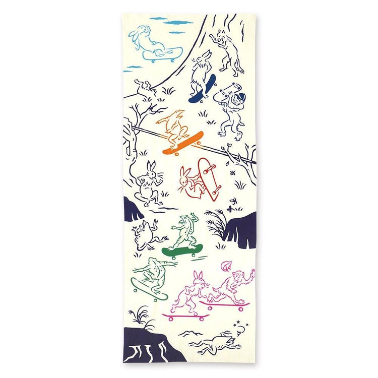 鳥獣戯画-スケートボード